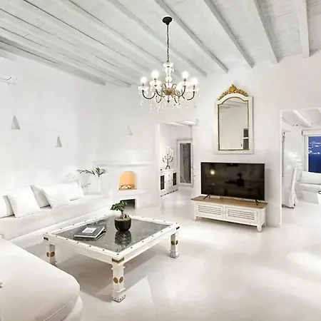 Vila Paradisiacal With Pool And Sea View In Mykonos Agios Ioannis Diakoftis